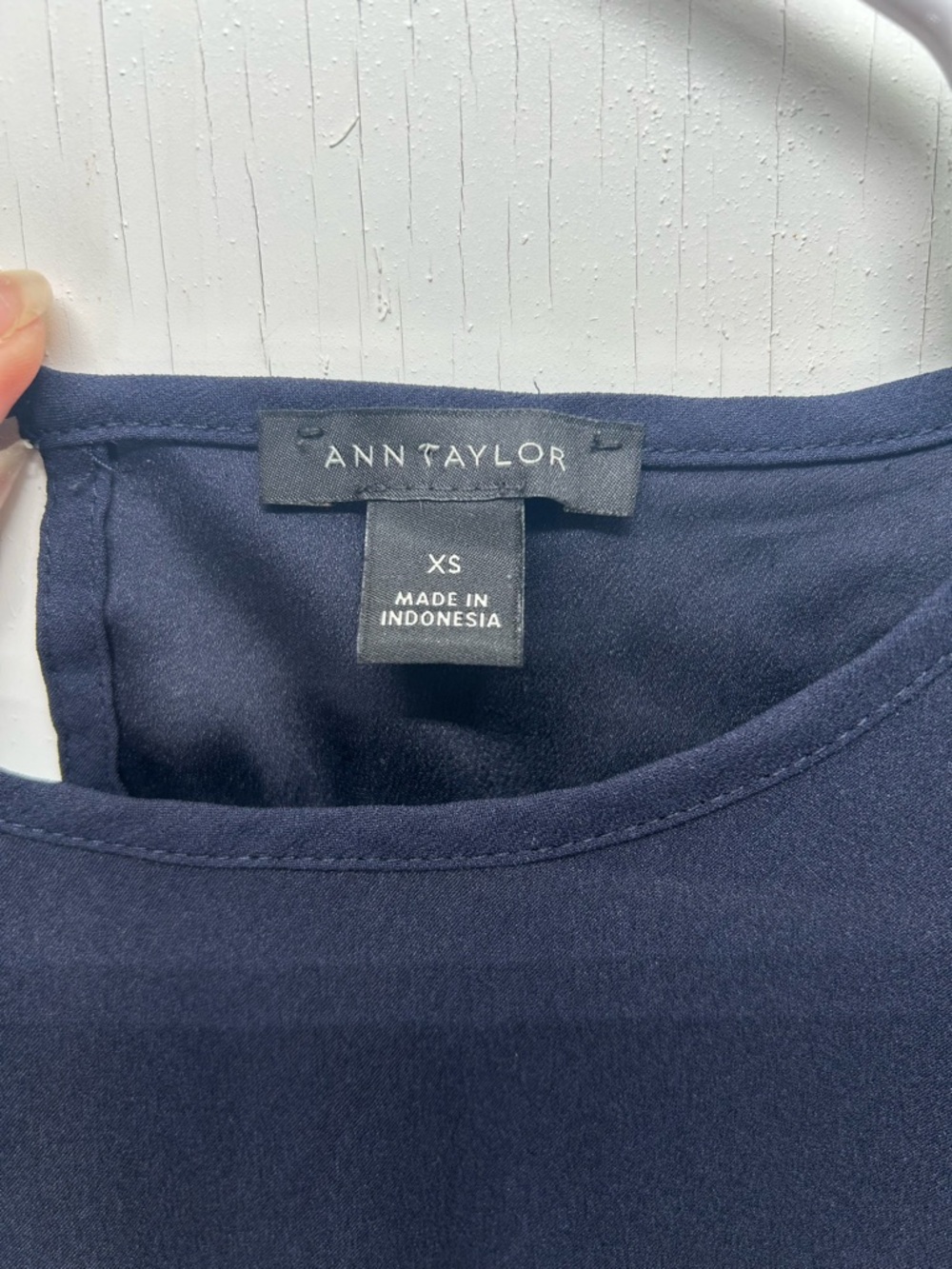 Ann Taylor Navy Crewneck Top